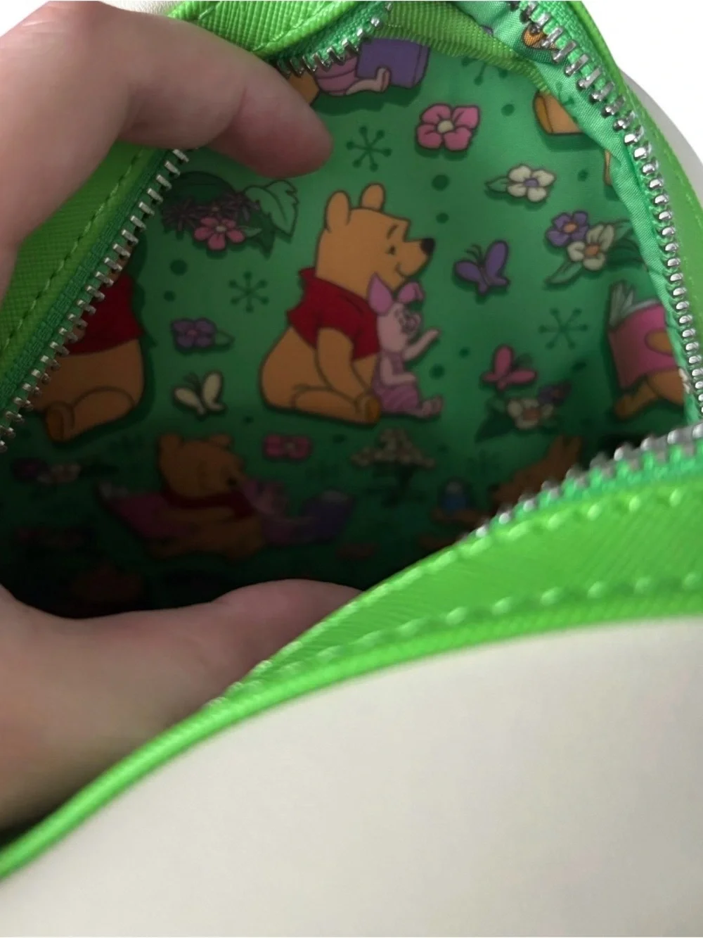 Disney x Loungefly Winnie the Pooh Beige & Green Mini Backpack